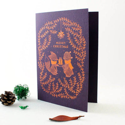 Merry Christmas Copper Foil Card