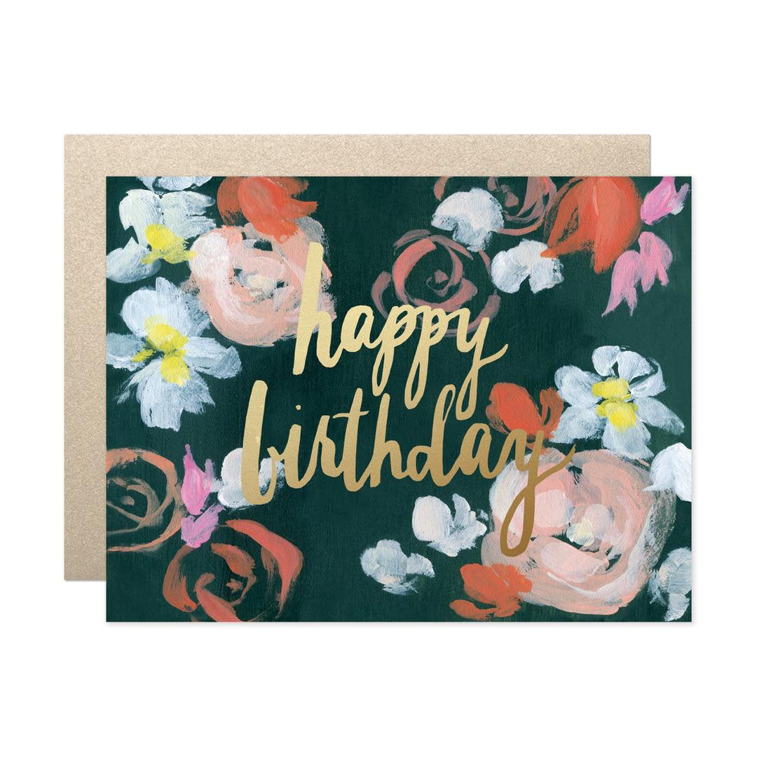 Coral Florals Happy Birthday Card | Our Heiday | Birthday