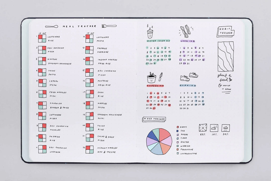 Bloom Threadbound Notebook with dotted pages