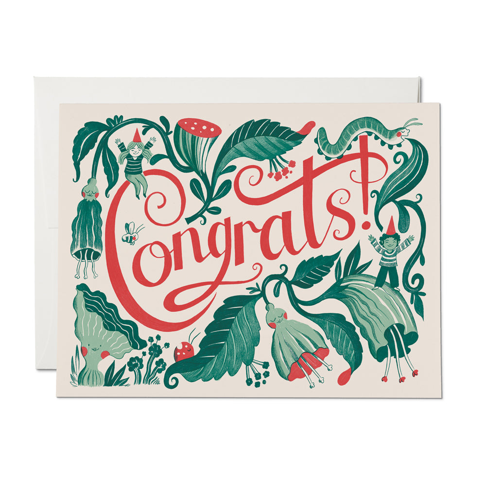 Elf Congrats Card | Red Cap Cards | Congratulations
