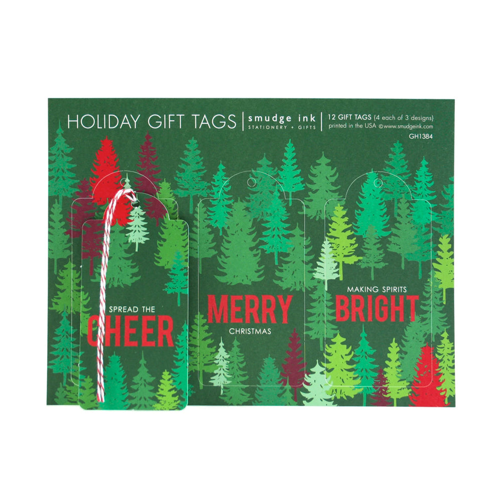Evergreen Forest Holiday Gift Tags | Smudge Ink | Gift Tags