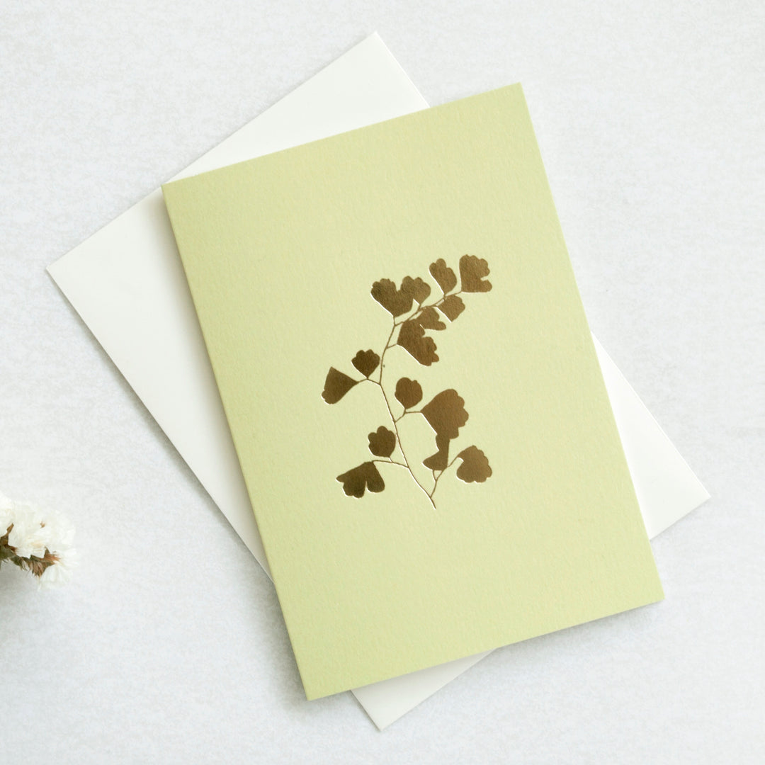 Foil Blocked Fern Card | Ola | Everyday