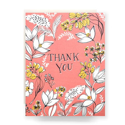 Floral Toile Thank You Card | Antiquaria | Thank You