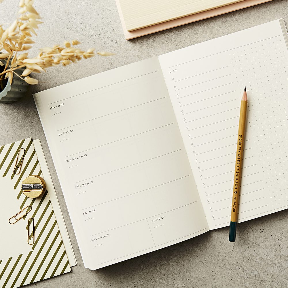 A5 Lay Flat Any Date Weekly Planner | Katie Leamon | Planners