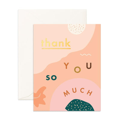 Thank You So Much Abstract Card | Fox & Fallow | Thank You