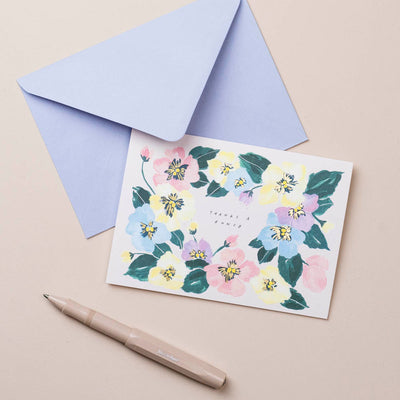 Thanks a Bunch Pansy Card | Katie Housley | Thank You