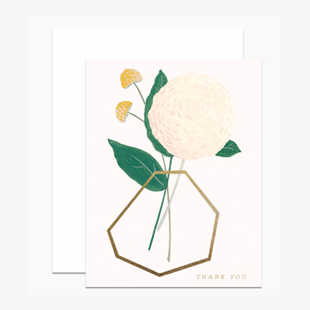 Geometric Thank You Vase Card | Dear Hancock | Thank You