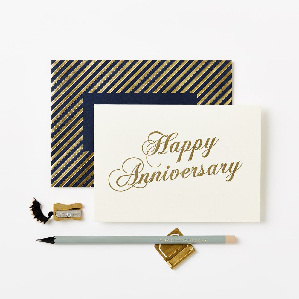 Gold Anniversary Scroll Card | Katie Leamon | Wedding + Anniversary