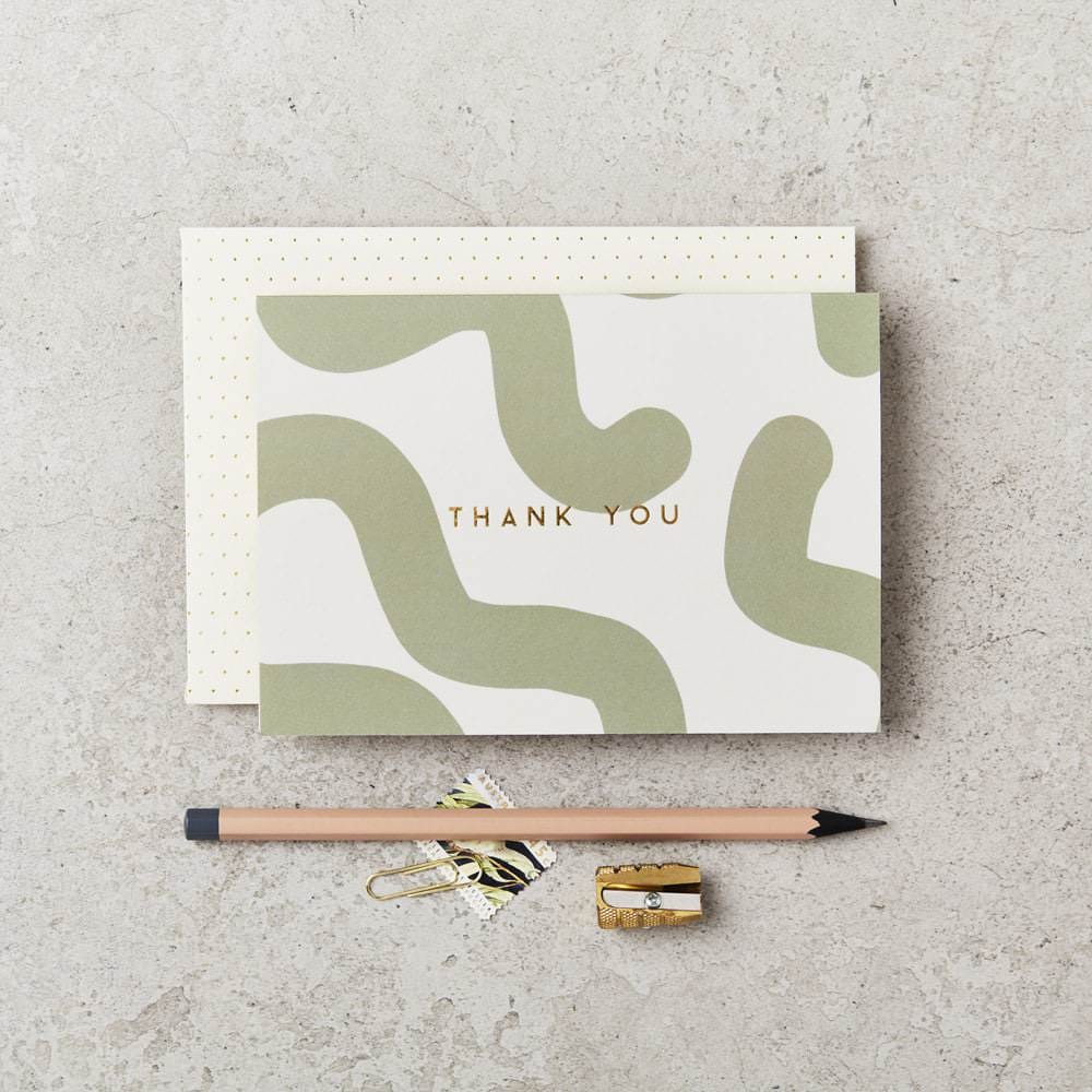 Green Mallow Thank You Card | Katie Leamon | Thank You