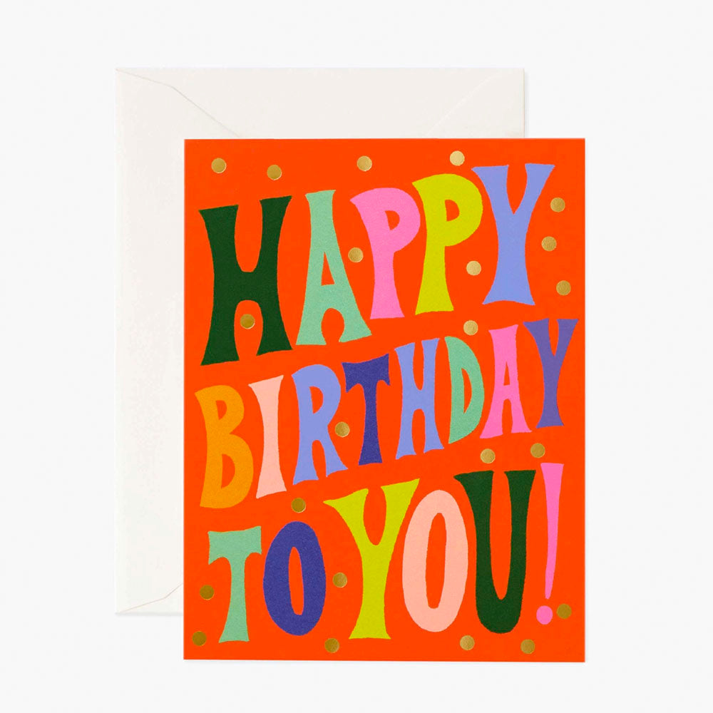 Groovy Birthday Card | Rifle Paper Co | Birthday