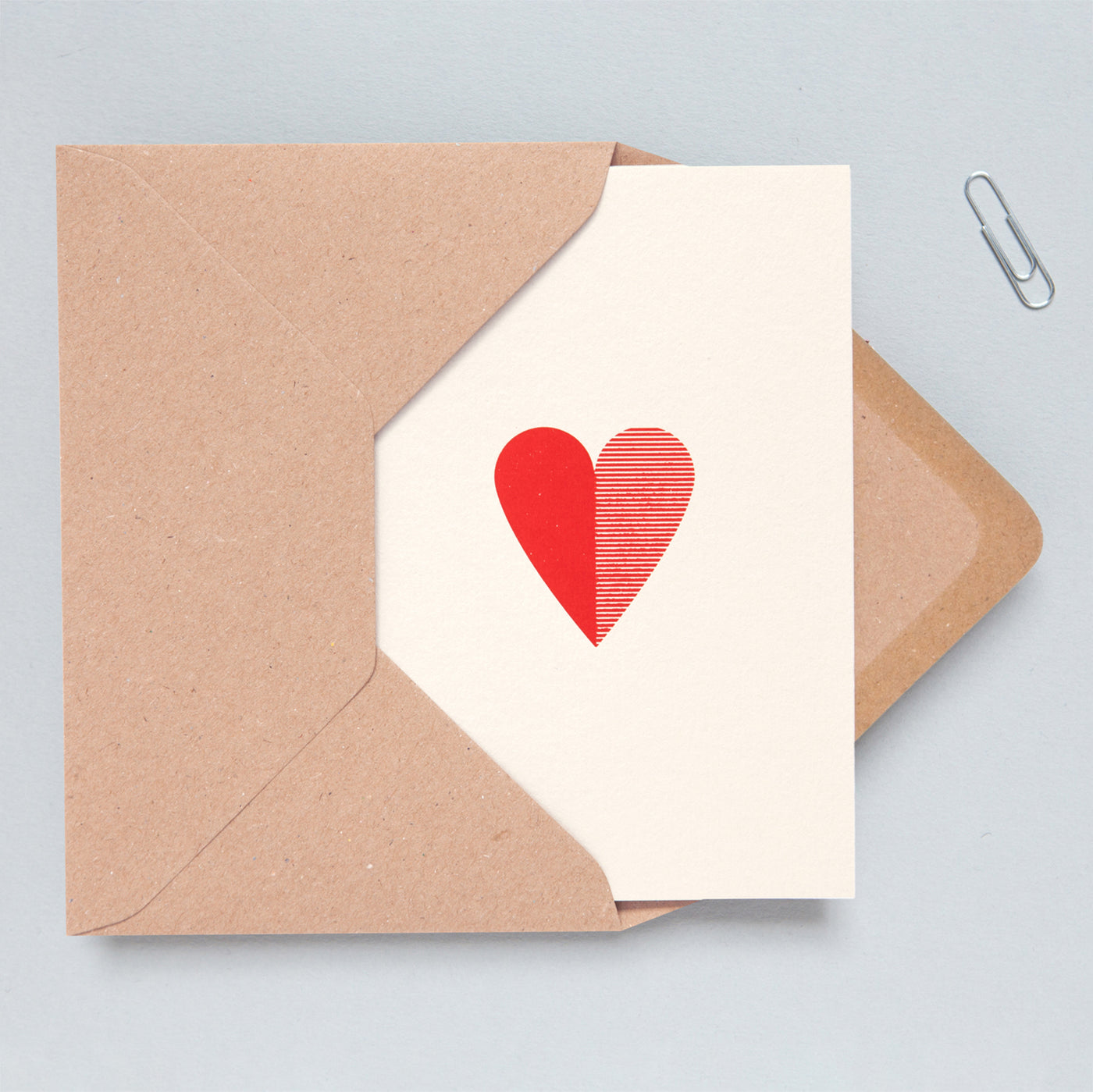 Foil Blocked Red Heart Card | Ola | Friendship + Love