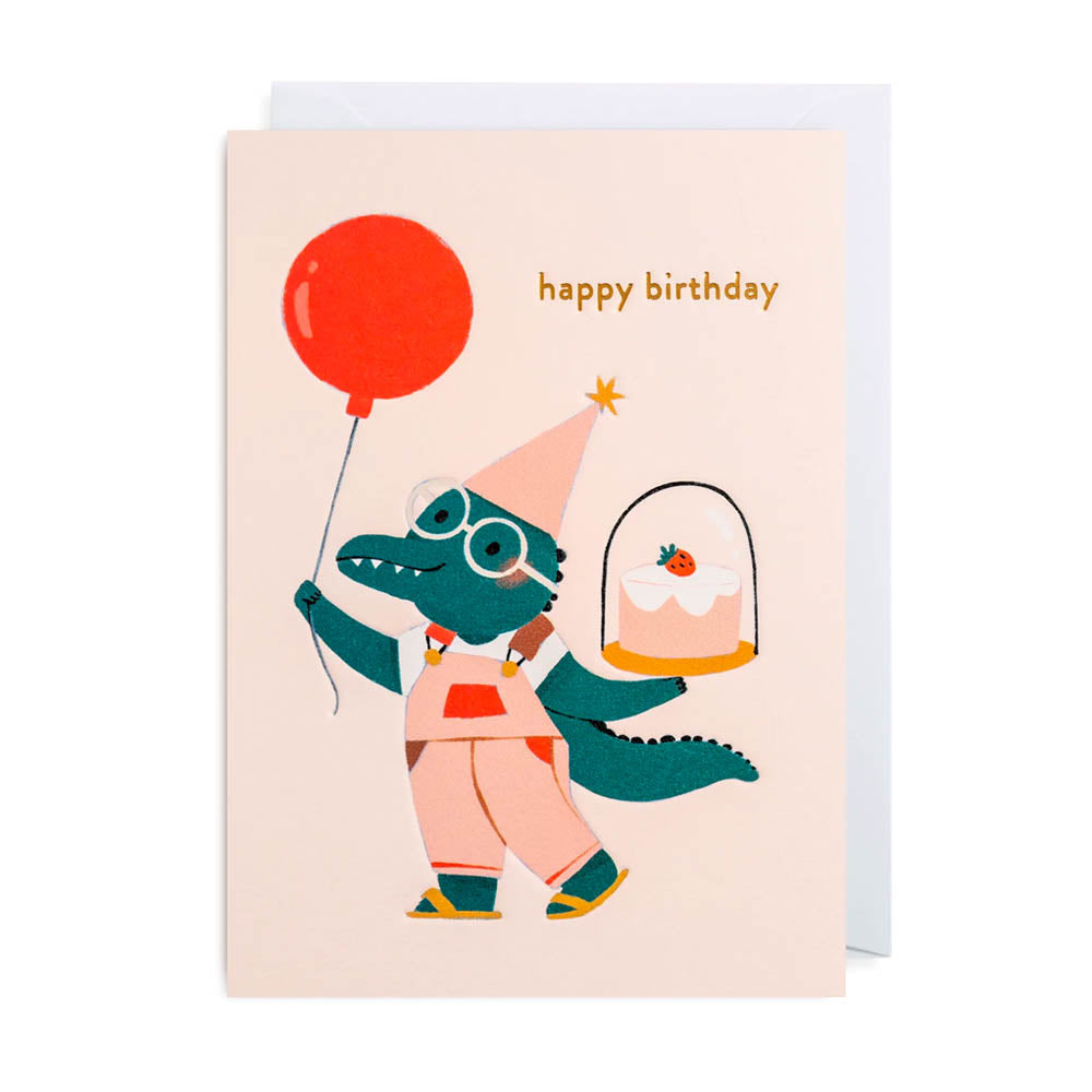 Happy Birthday Crocodile Card