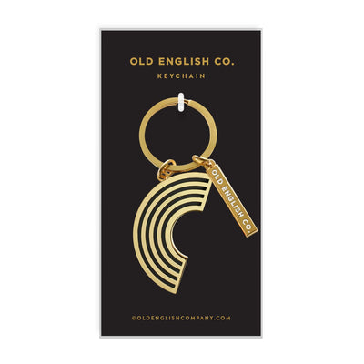 Gold Rainbow Keyring | Old English Company | Keyrings