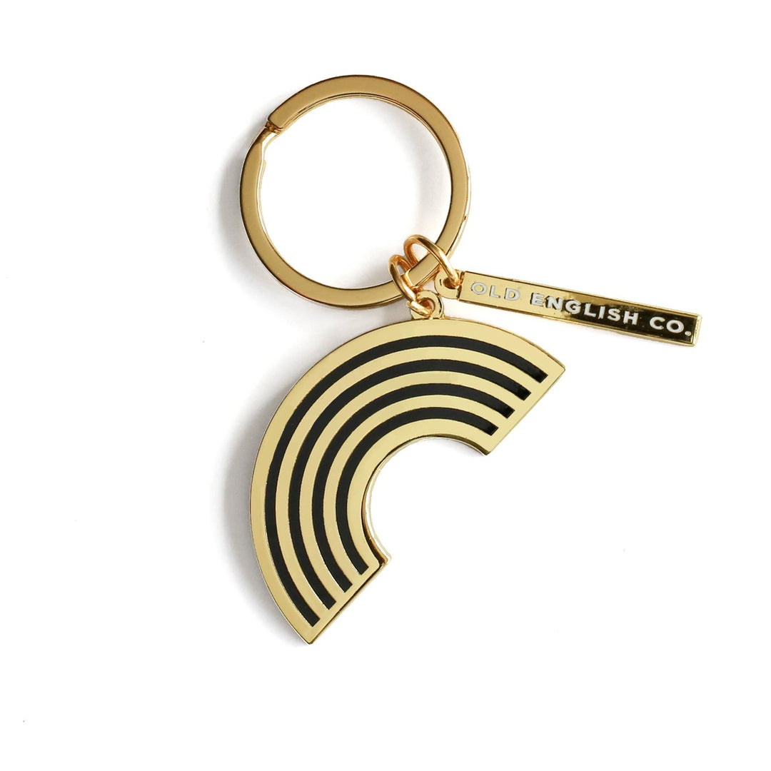 Gold Rainbow Keyring | Old English Company | Keyrings