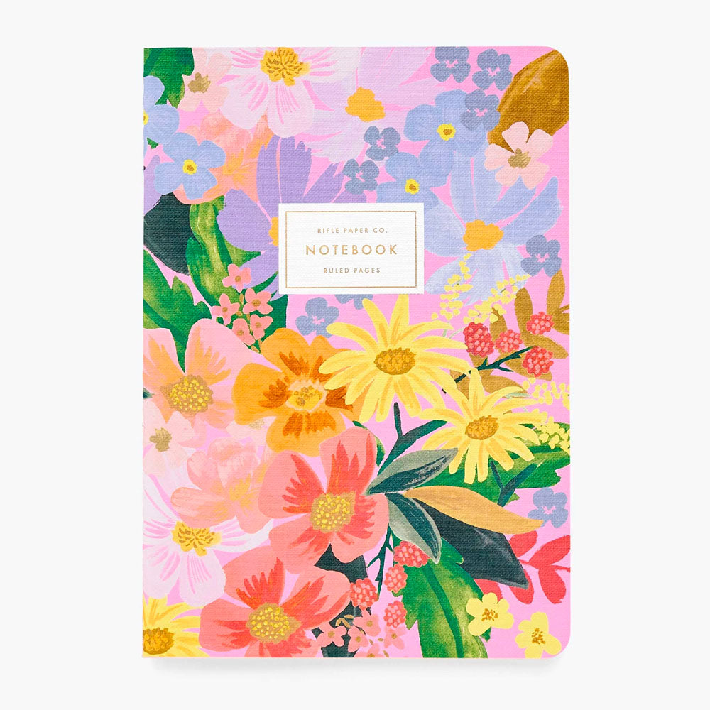 Marguerite Stitched Notebook Set | Rifle Paper Co | Lined Notebooks