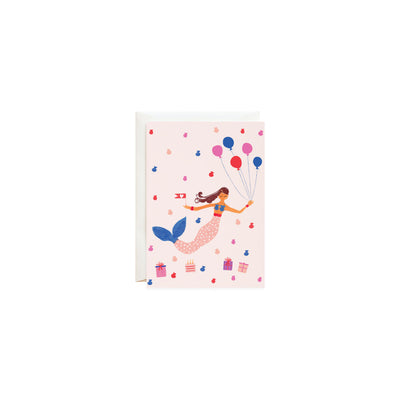 Mermaid's Birthday Petite Card | Mr. Boddington's Studio | Small Cards