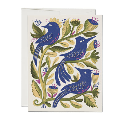 Purple Birds Card | Red Cap Cards | Everyday