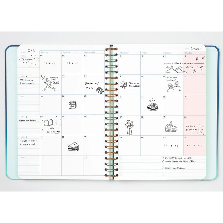 Aurora Undated Planner | Mossery | Planners