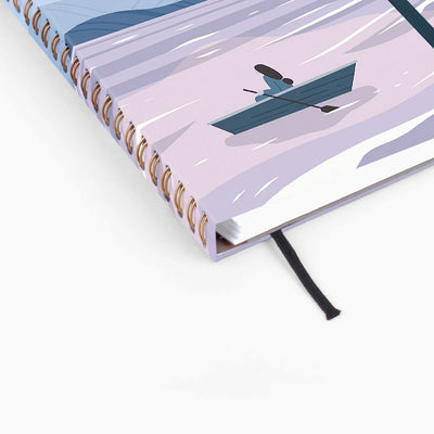 Moon Lake Wirebound Notebook with lined pages | Mossery | Lined Notebooks