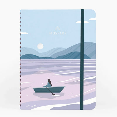 Moon Lake Wirebound Notebook with lined pages | Mossery | Lined Notebooks