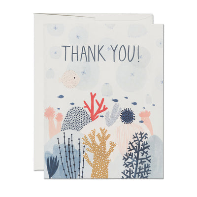 Coral Reef Thank You Card | Red Cap Cards | Thank You