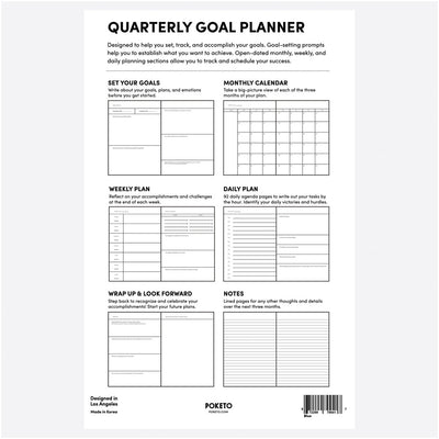 Quarterly Goal Planner | Poketo | Planners