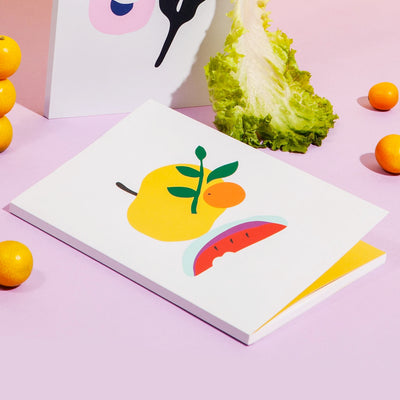 Simple Lined Notebook in Tangerine | Poketo | Lined Notebooks