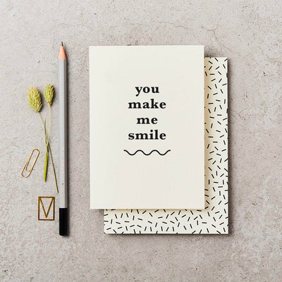 You Make Me Smile Card | Katie Leamon | Friendship + Love