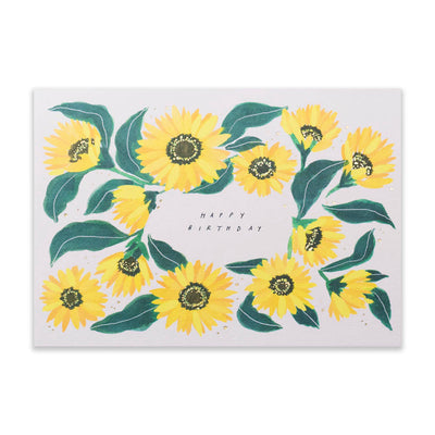 Happy Birthday Sunflower Card | Katie Housley | Birthday