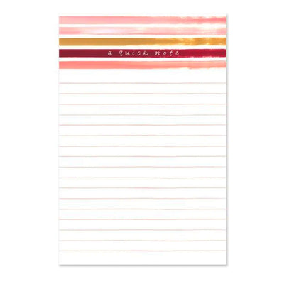 Sunset Stripe Notepad | 1canoe2 | Notepads