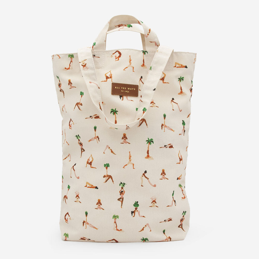 Yoga Pattern Tote Bag