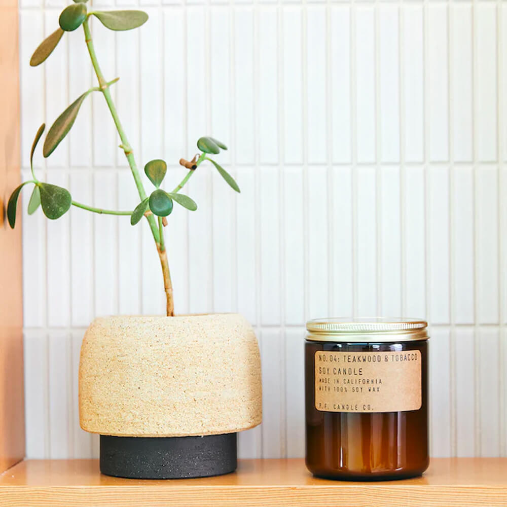 Teakwood & Tobacco Soy Candle | P.F. Candle Co. | Candles