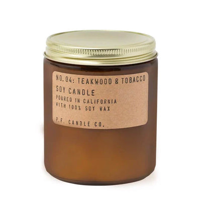 Teakwood & Tobacco Soy Candle | P.F. Candle Co. | Candles