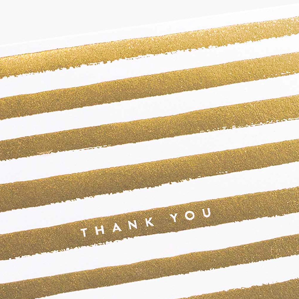 Gold Stripes Thank You Card | Rifle Paper Co | Thank You