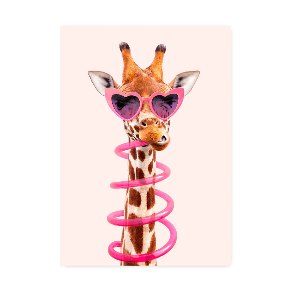 Thirsty Giraffe Postcard | Lagom Design | Postcards