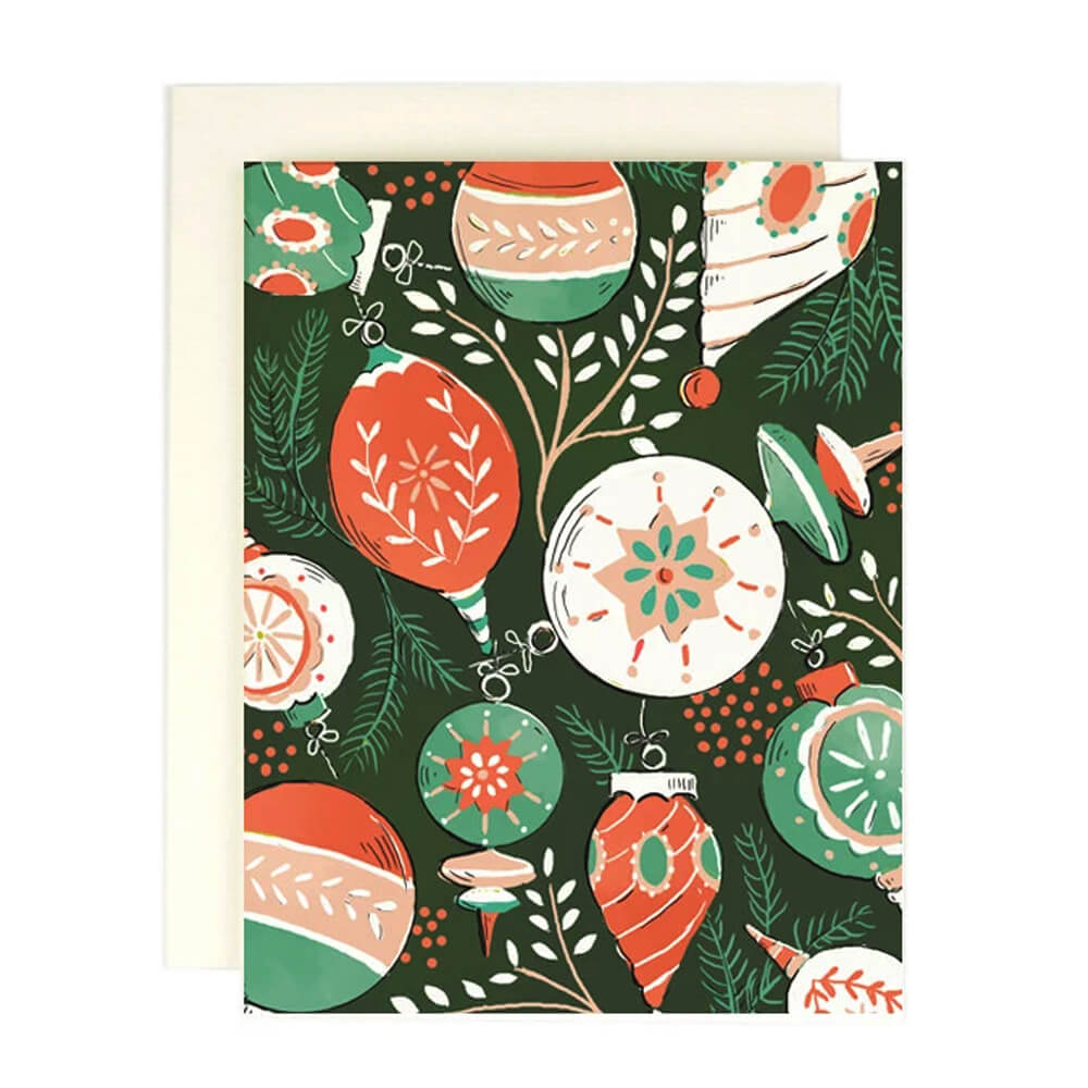 Vintage Ornaments Cards Boxed Set | Amy Heitman | Seasonal Card Sets