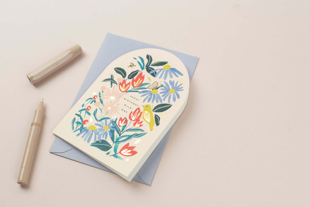 Happy Birthday Wild One Shaped Card | Katie Housley | Birthday