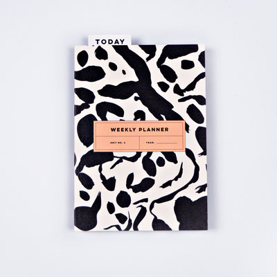 Black + White Inky  Undated Weekly Planner Book | The Completist | Planners