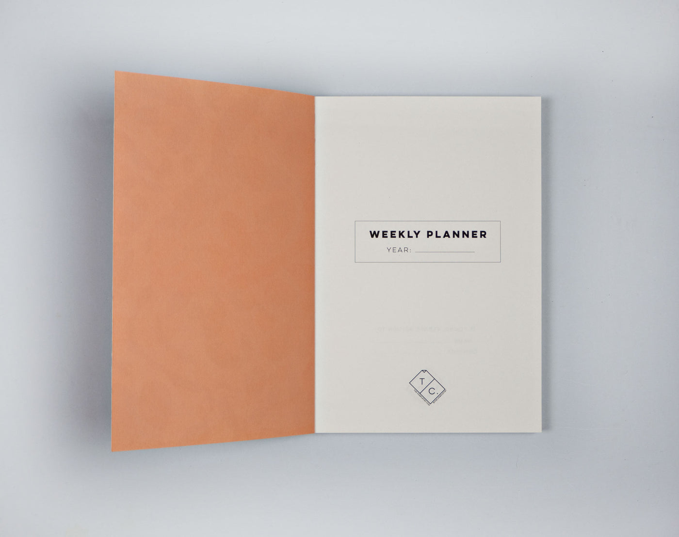 Black + White Inky  Undated Weekly Planner Book | The Completist | Planners