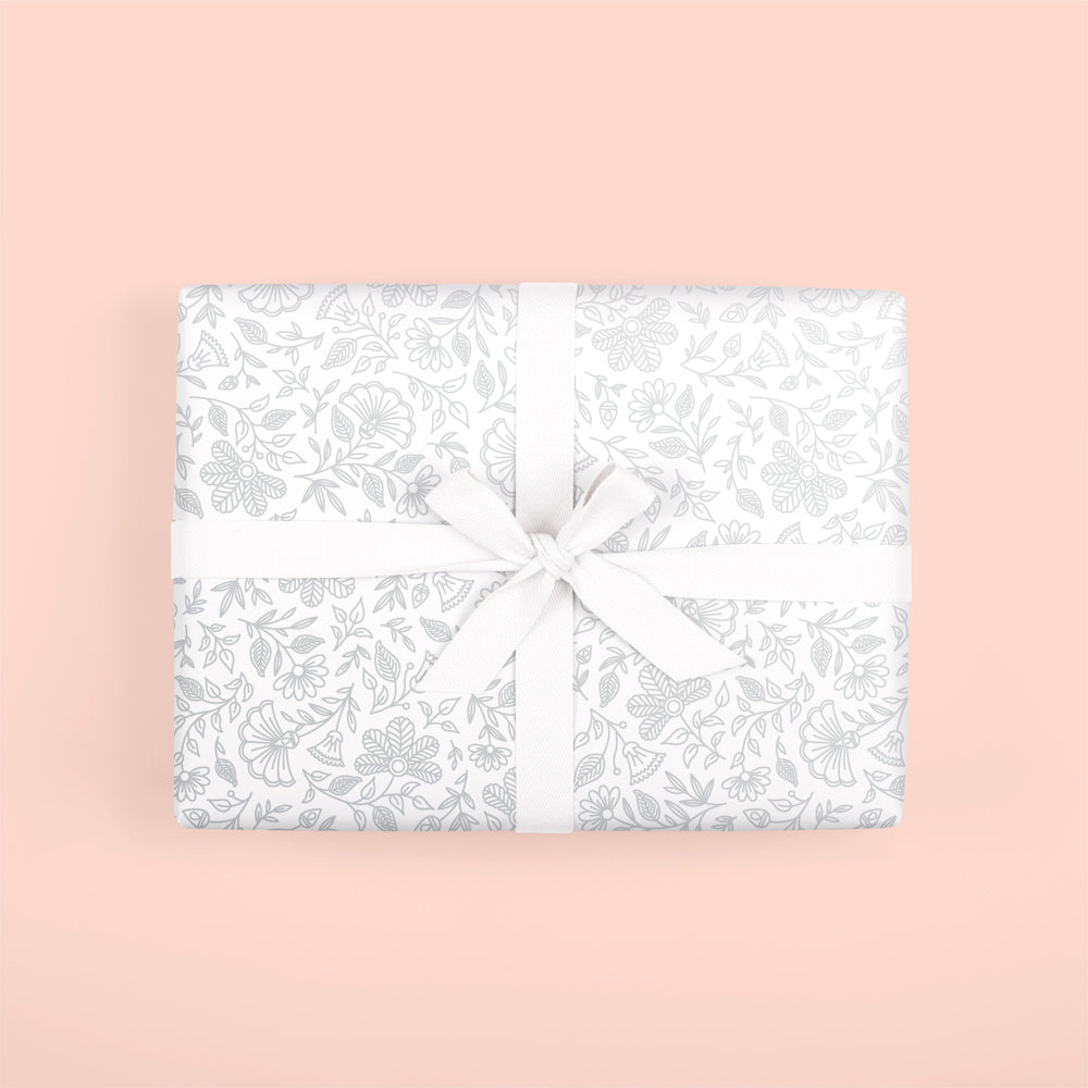 Silver-Foil Moonstone Gift Wrap Roll | Fox & Fallow | Gift Wrap Sheets