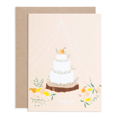 Congrats Wedding Cake Card | Poketo | Wedding + Anniversary