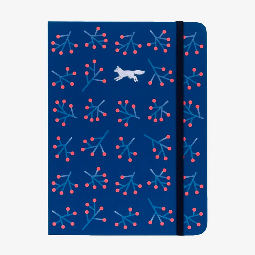 Winter Blossom Threadbound Notebook with lined pages | Mossery | Lined Notebooks