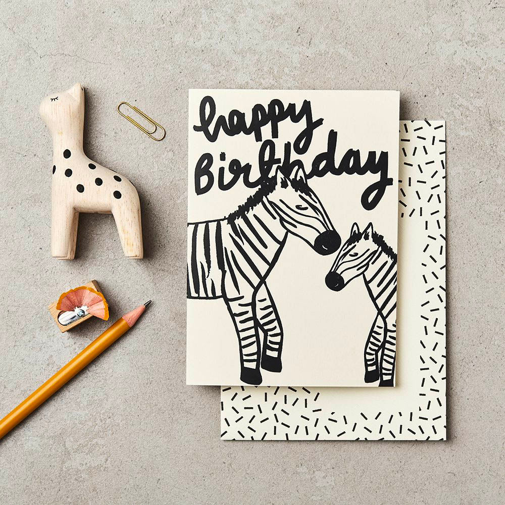 Happy Birthday Zebra Card | Katie Leamon | Birthday