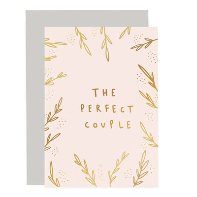 The Perfect Couple Blush Pink Card | Old English Company | Wedding + Anniversary