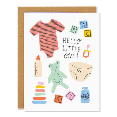 Hello Little One Card | Badger & Burke | Baby