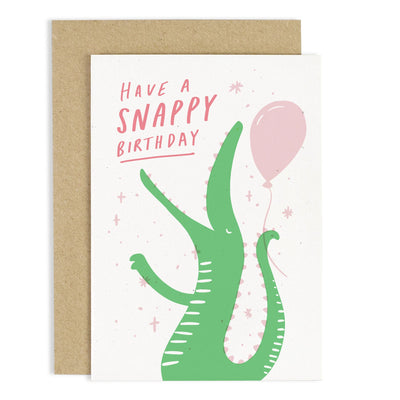 Snappy Crocodile Birthday Card | Old English Company | Birthday