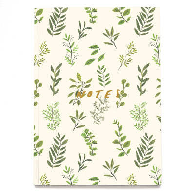 Plants Linen Notebook | Old English Company | Lined Notebooks