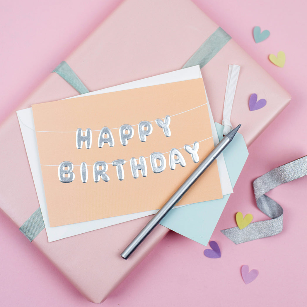 Happy Birthday Balloon Card | Ricicle Cards | Birthday