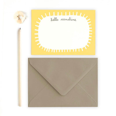 Hello Sunshine Flat Note Cards | Freya Art & Design | Boxed Card Sets