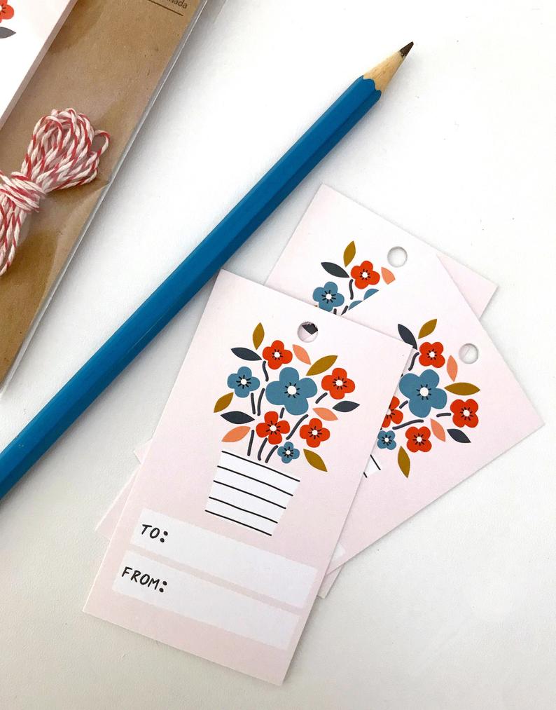 Flowerpot Gift Tags | The Beautiful Project | Gift Tags